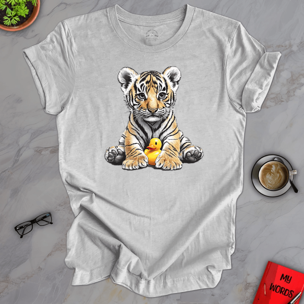Personalized Graphics Tiger Rubber Ducky Premium T-Shirt Athletic Heather / XS