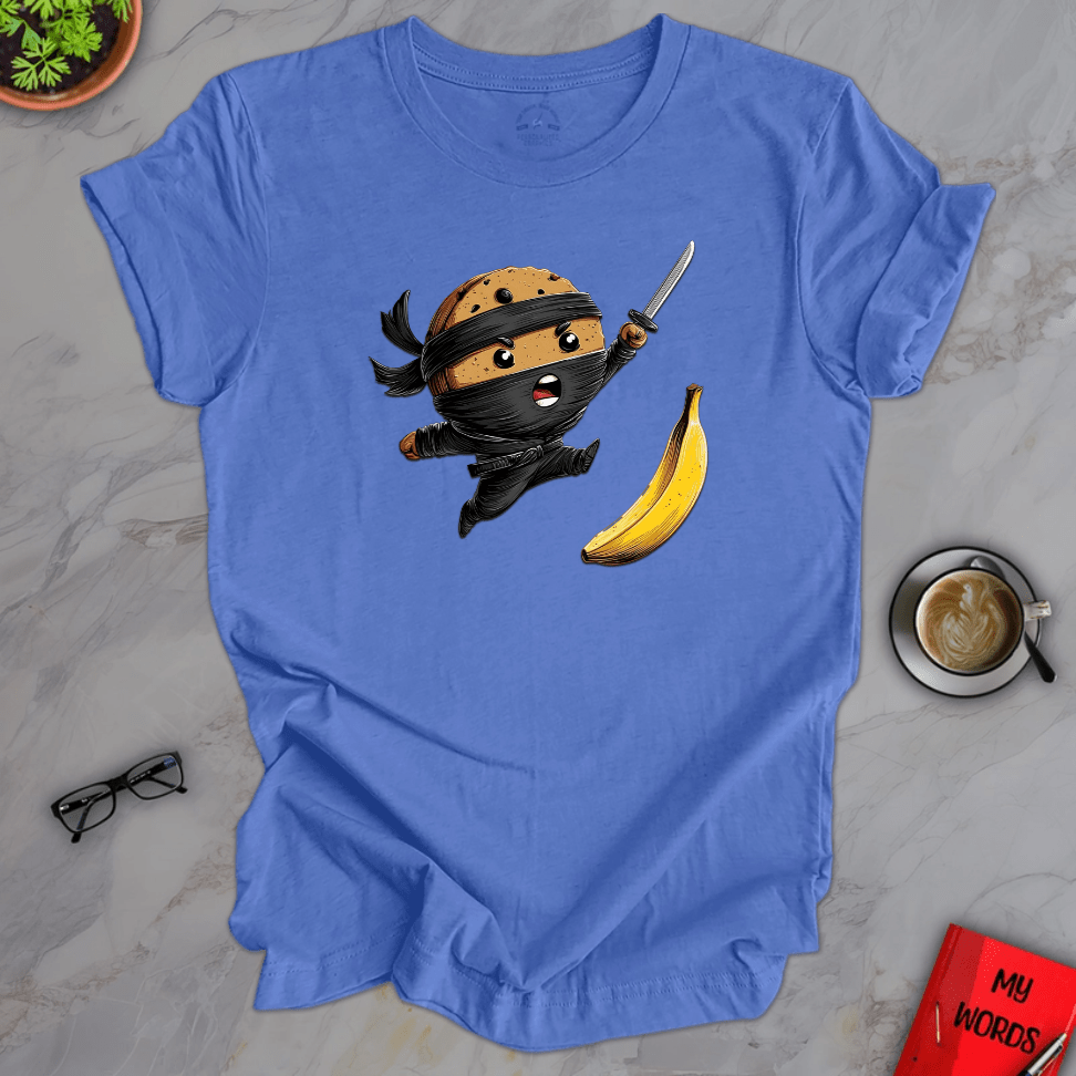 Personalized Graphics Ninja Cookie Premium T-Shirt Heather Columbia Blue / XS