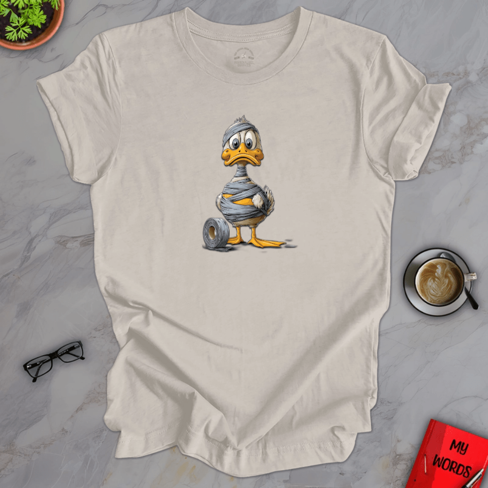 Personalized Graphics Duck in Duct Tape Premium T-Shirt Heather Dust / XS