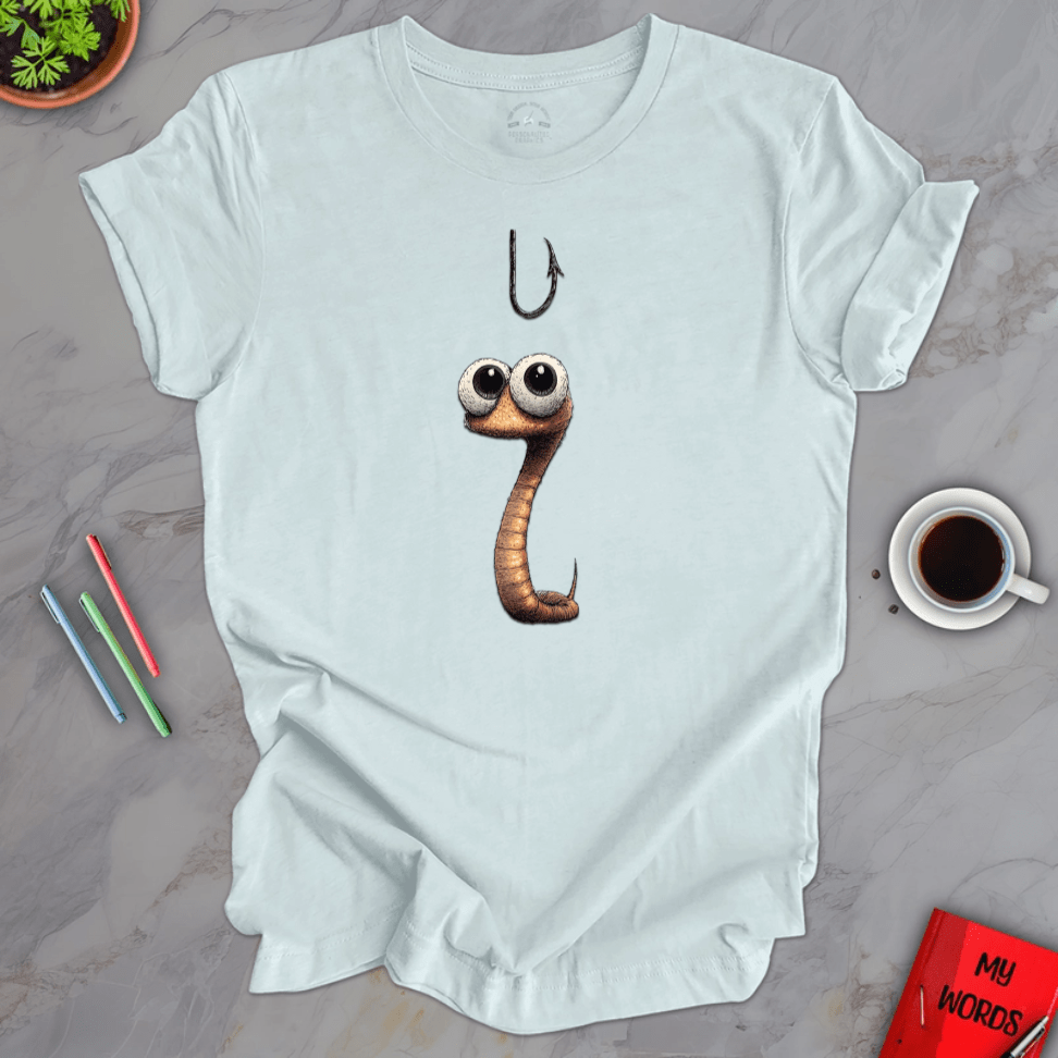 Personalized Graphics Worm vs Hook Premium T-shirt Heather Ice Blue / XS