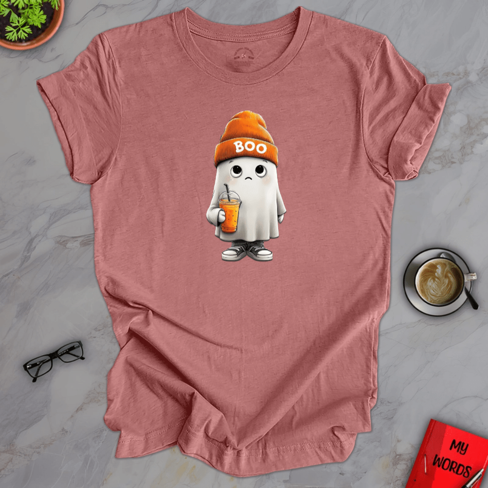 Personalized Graphics Boo Beanie Ghost Premium T-Shirt Heather Mauve / XS