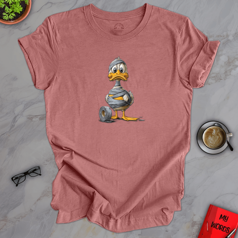 Personalized Graphics Duck in Duct Tape Premium T-Shirt Heather Mauve / XS