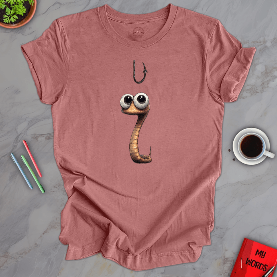 Personalized Graphics Worm vs Hook Premium T-shirt Heather Mauve / XS