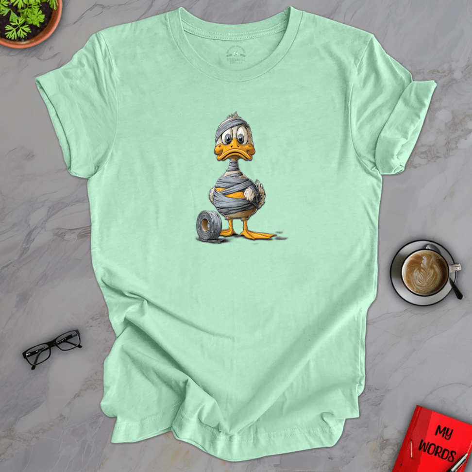 Personalized Graphics Duck in Duct Tape Premium T-Shirt Heather Mint / XS