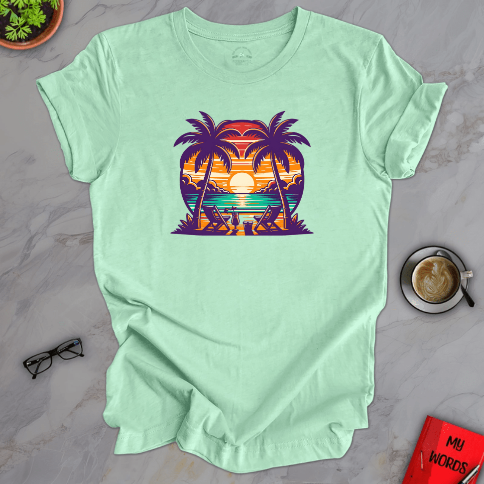Personalized Graphics Relaxing Getaway Premium T-Shirt Heather Mint / XS