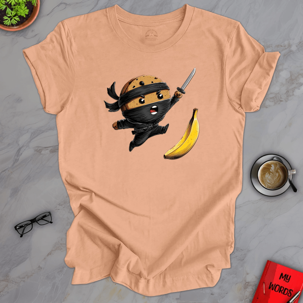 Personalized Graphics Ninja Cookie Premium T-Shirt Heather Peach / XS