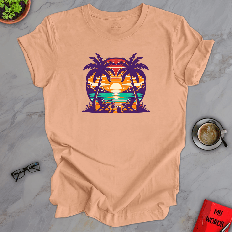 Personalized Graphics Relaxing Getaway Premium T-Shirt Heather Peach / XS