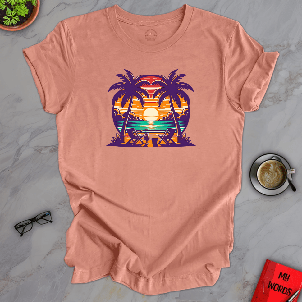 Personalized Graphics Relaxing Getaway Premium T-Shirt Heather Prism Sunset / XS