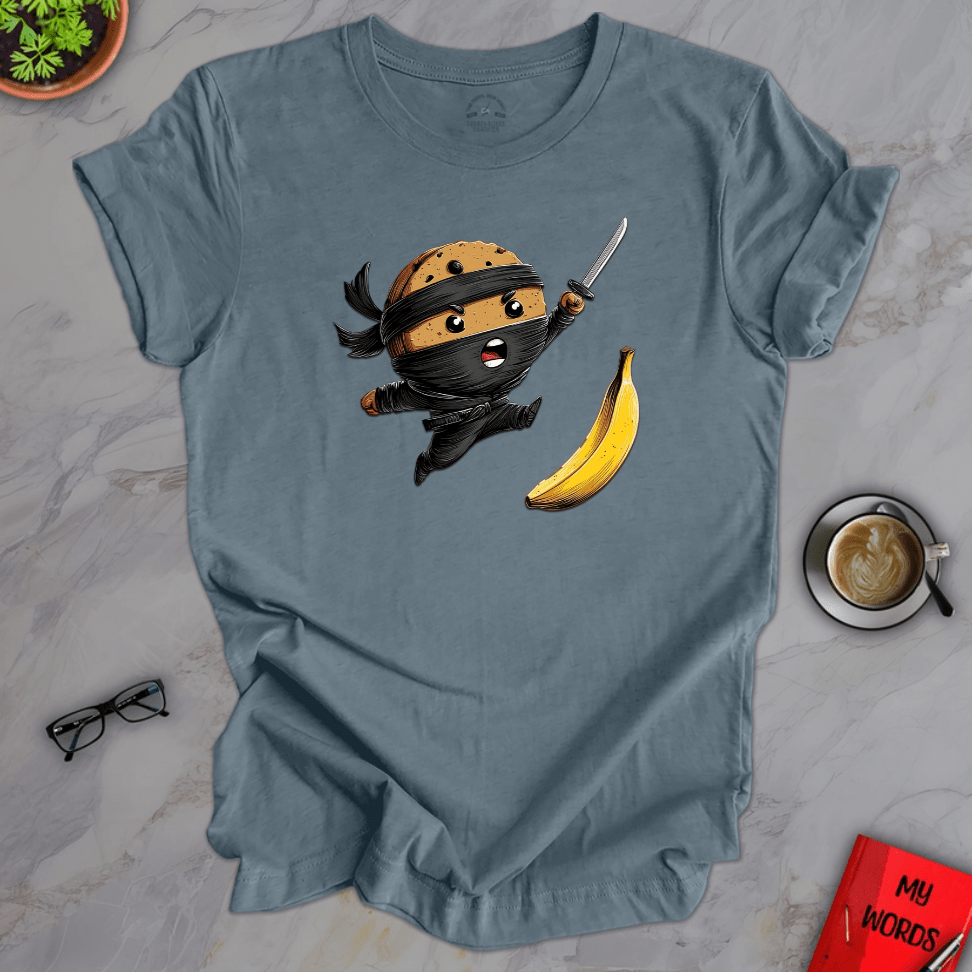 Personalized Graphics Ninja Cookie Premium T-Shirt Heather Slate / XS