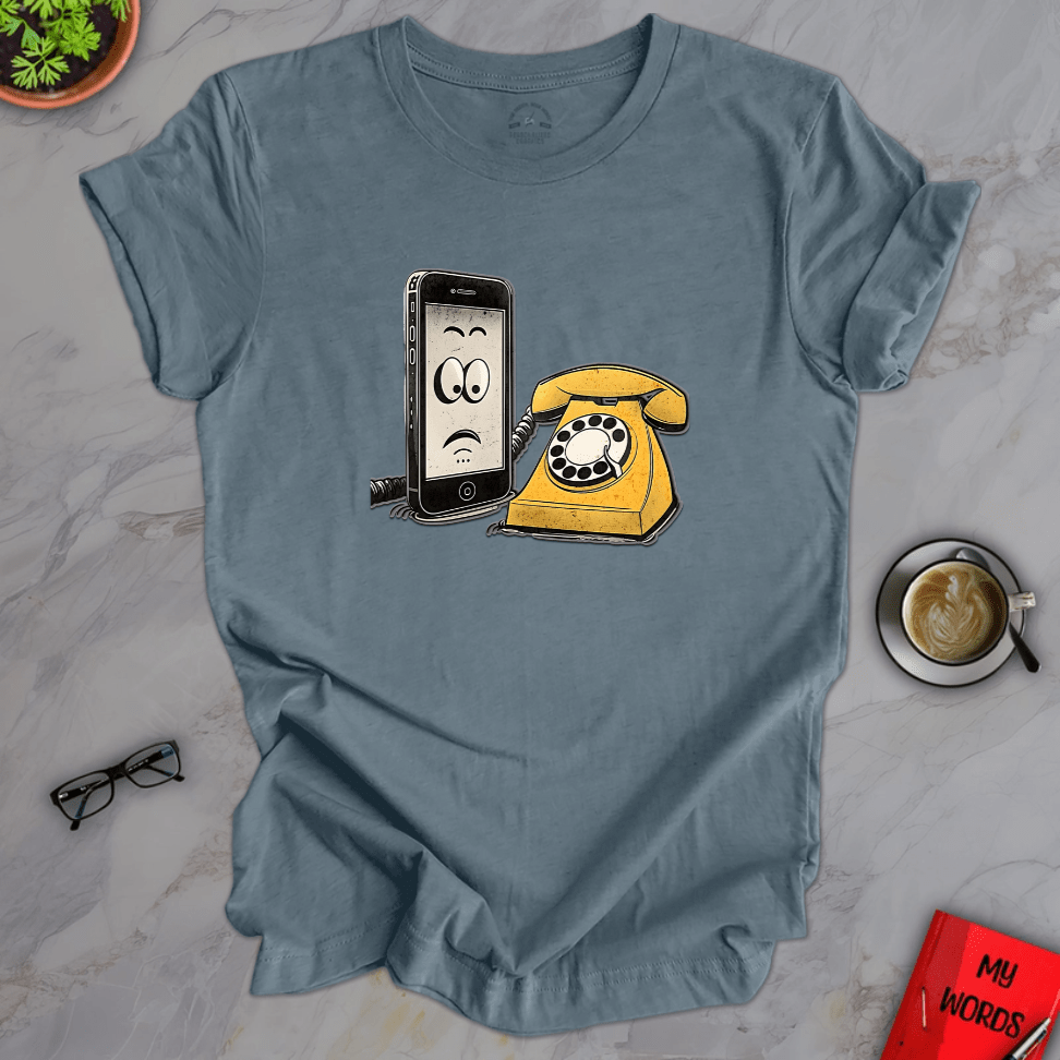 Personalized Graphics Phone Generations Premium T-Shirt Heather Slate / XS