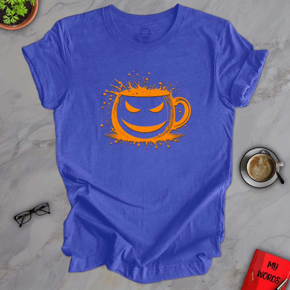 Personalized Graphics Halloween Mug Premium T-Shirt Heather True Royal / XS