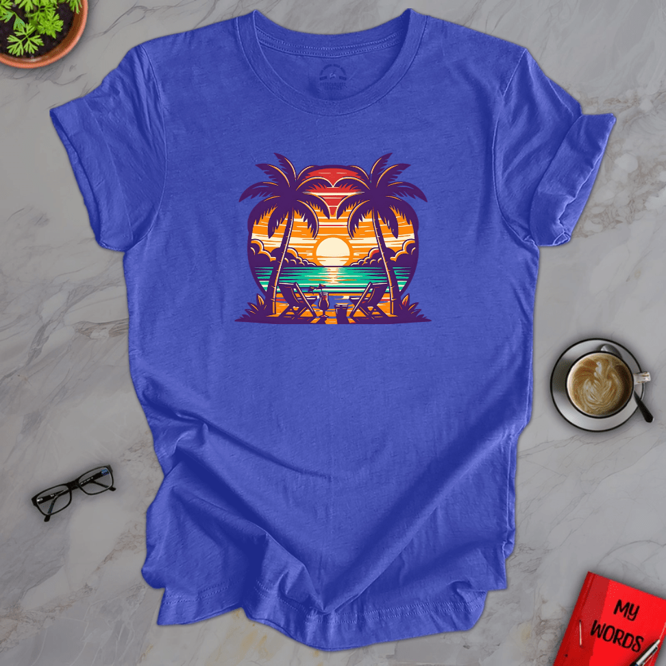Personalized Graphics Relaxing Getaway Premium T-Shirt Heather True Royal / XS