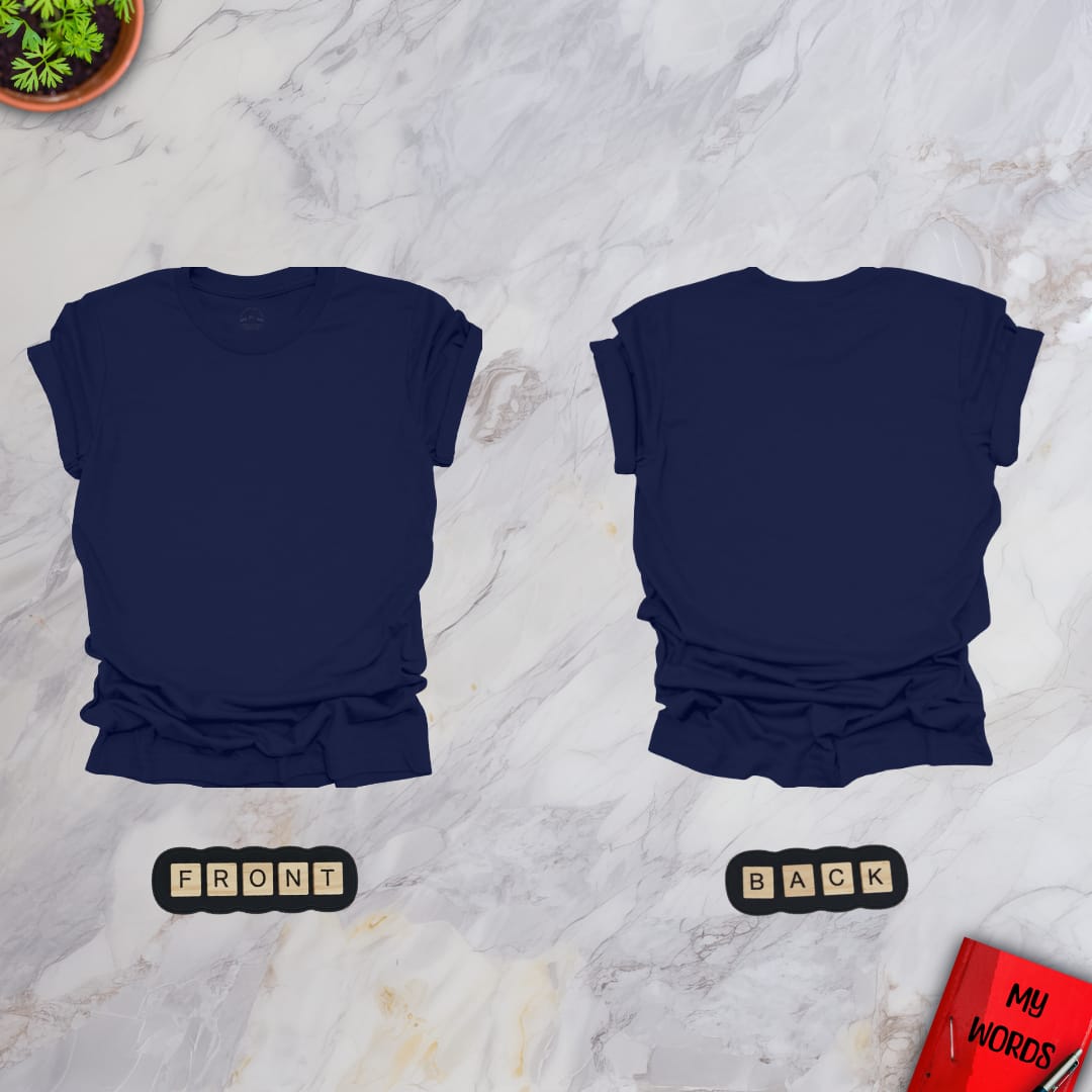 Personalized Graphics Custom Premium T-Shirt (Front & Back) Navy / S