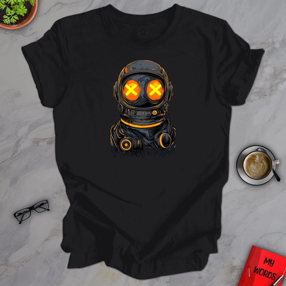 Personalized Graphics Dark Astronaut Premium T-Shirt Solid Black Blend / XS