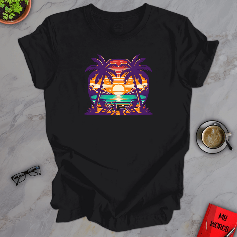 Personalized Graphics Relaxing Getaway Premium T-Shirt Solid Black Blend / XS