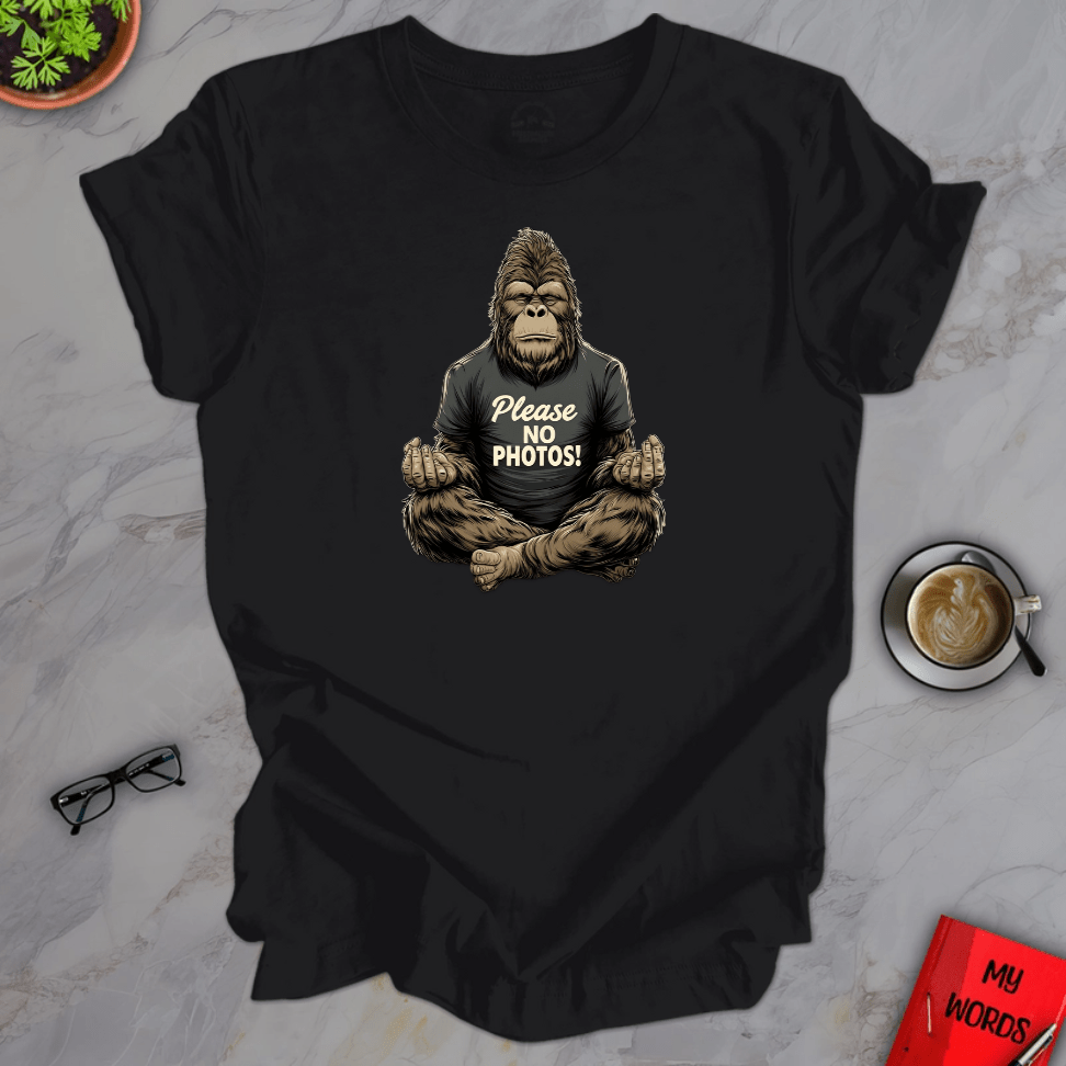 Personalized Graphics Yoga Bigfoot Premium T-Shirt Solid Black Blend / XS
