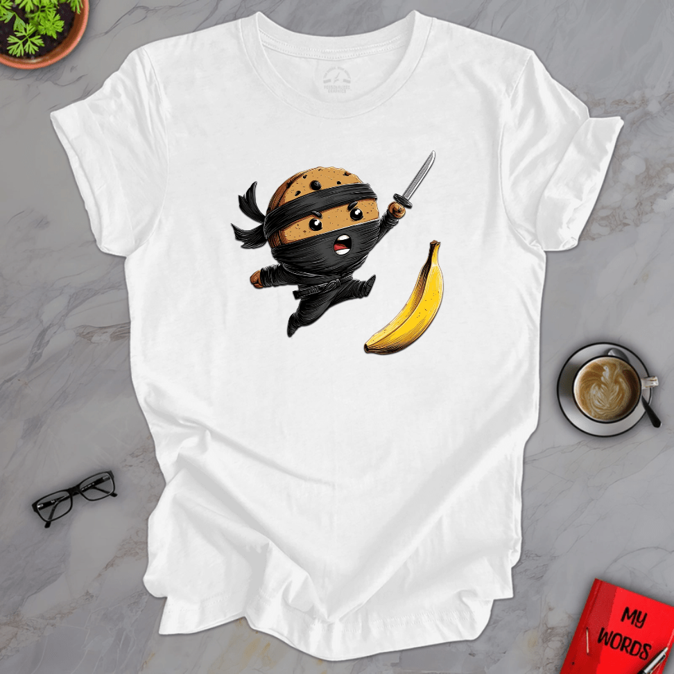Personalized Graphics Ninja Cookie Premium T-Shirt Solid White Blend / XS