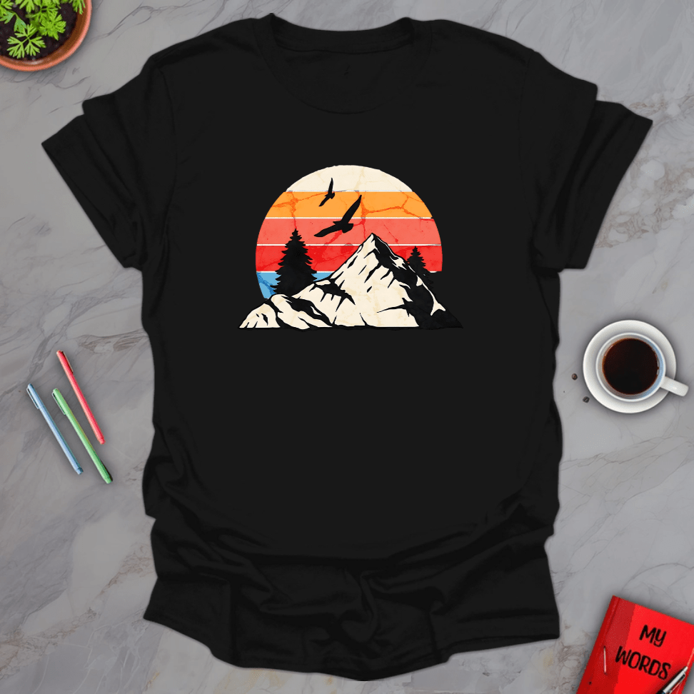 Personalized Graphics Adventure Awaits T-Shirt Black / S