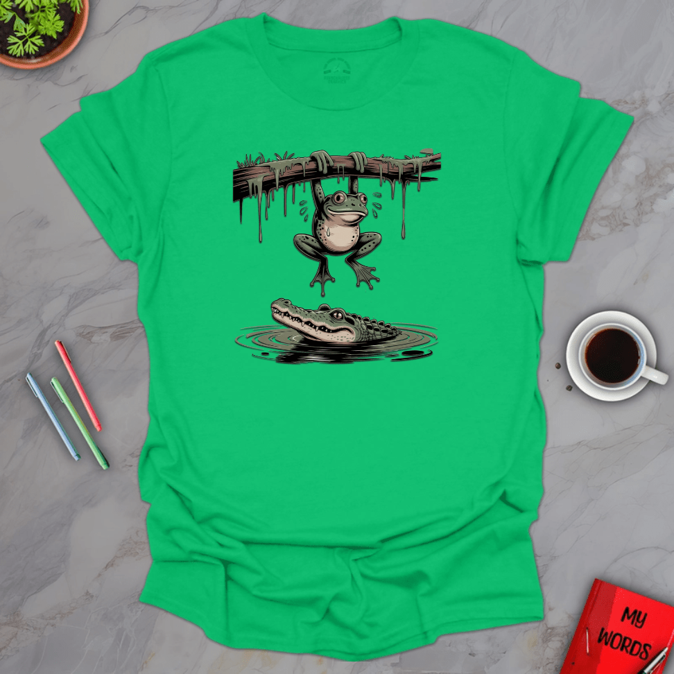 Personalized Graphics Frog and Alligator T-Shirt Irish Green / S