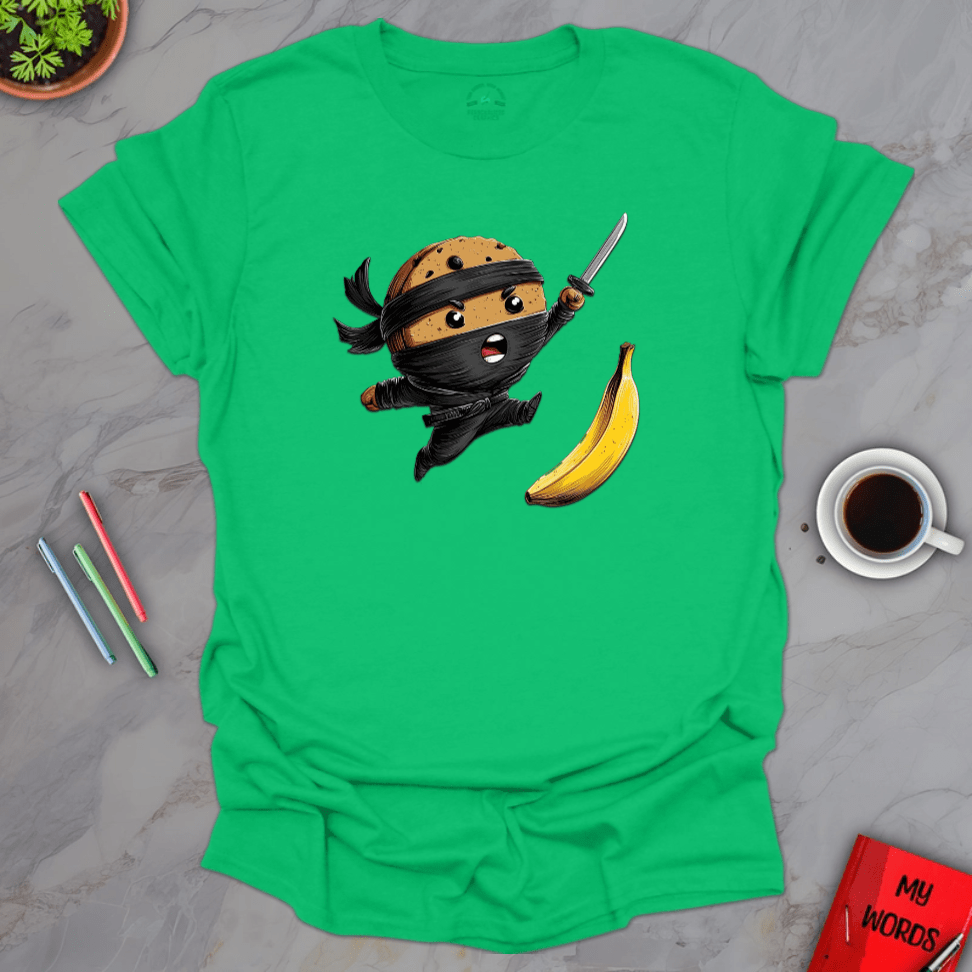 Personalized Graphics Ninja Cookie T-Shirt Irish Green / S