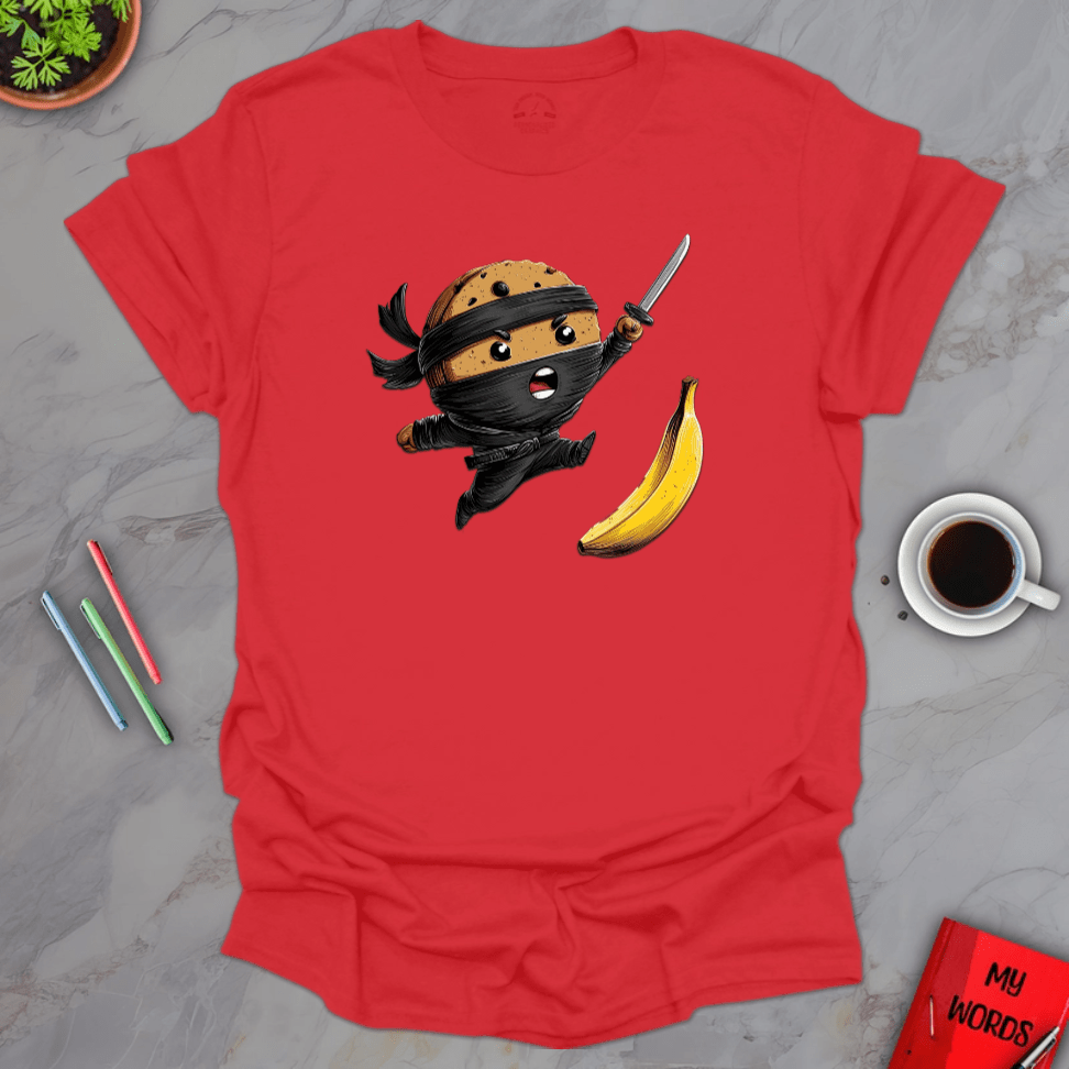 Personalized Graphics Ninja Cookie T-Shirt Red / S