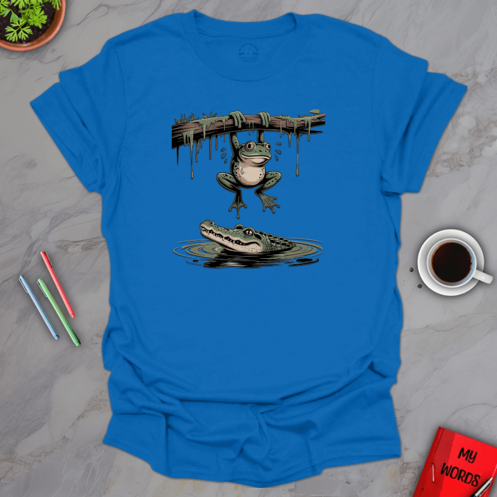 Personalized Graphics Frog and Alligator T-Shirt Royal / S