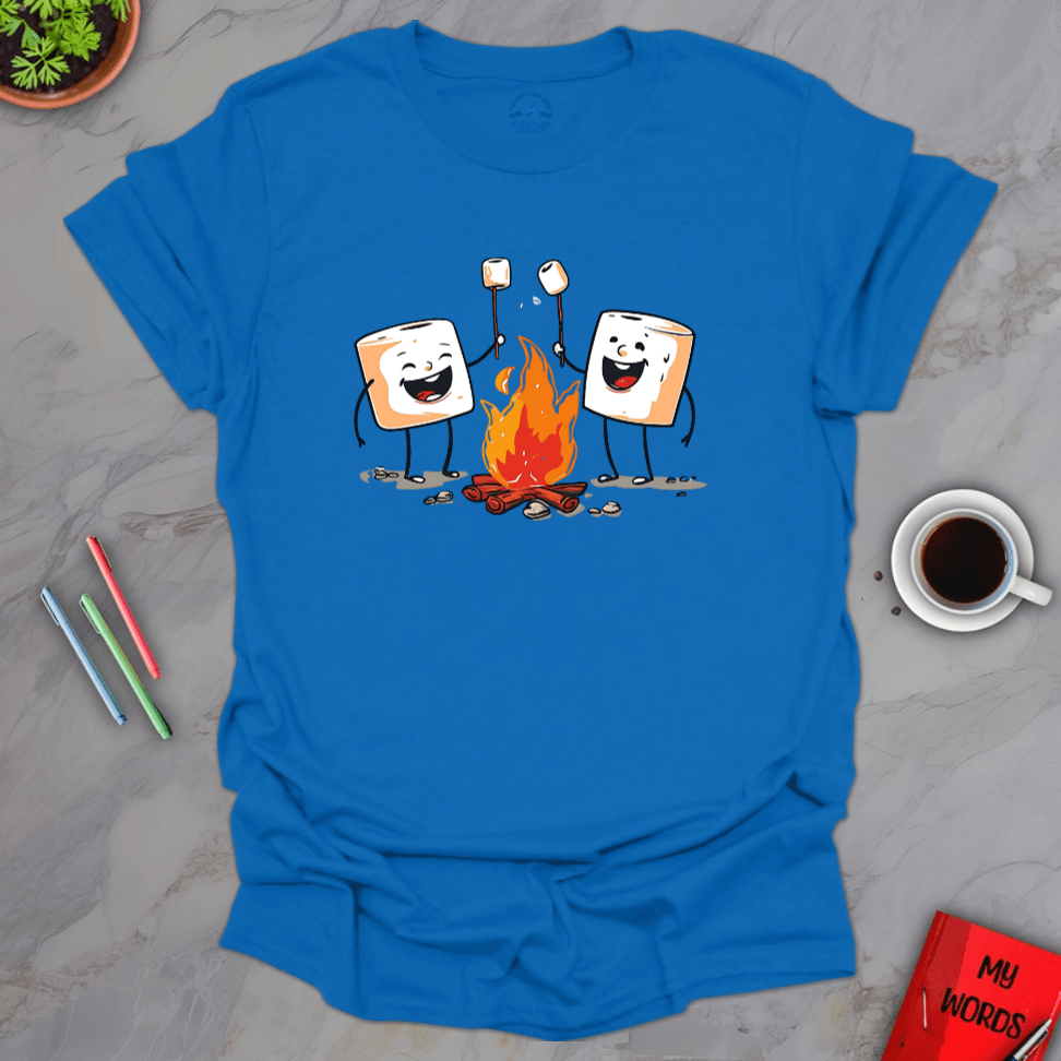 Personalized Graphics Marshmallow Roast T-Shirt Royal / S