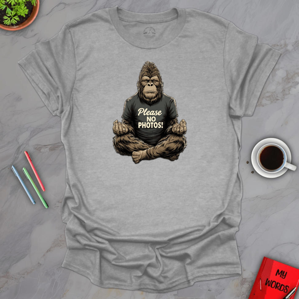 Personalized Graphics Yoga Bigfoot T-Shirt Sport Grey / S
