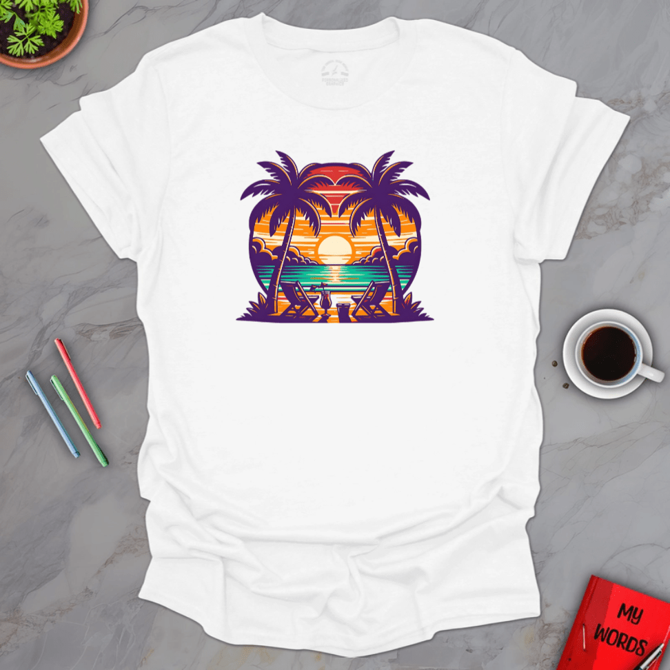 Personalized Graphics Relaxing Getaway T-Shirt White / S