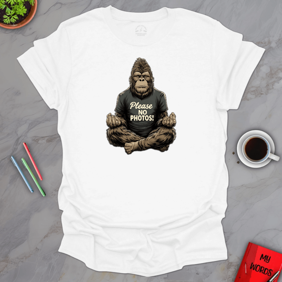 Personalized Graphics Yoga Bigfoot T-Shirt White / S