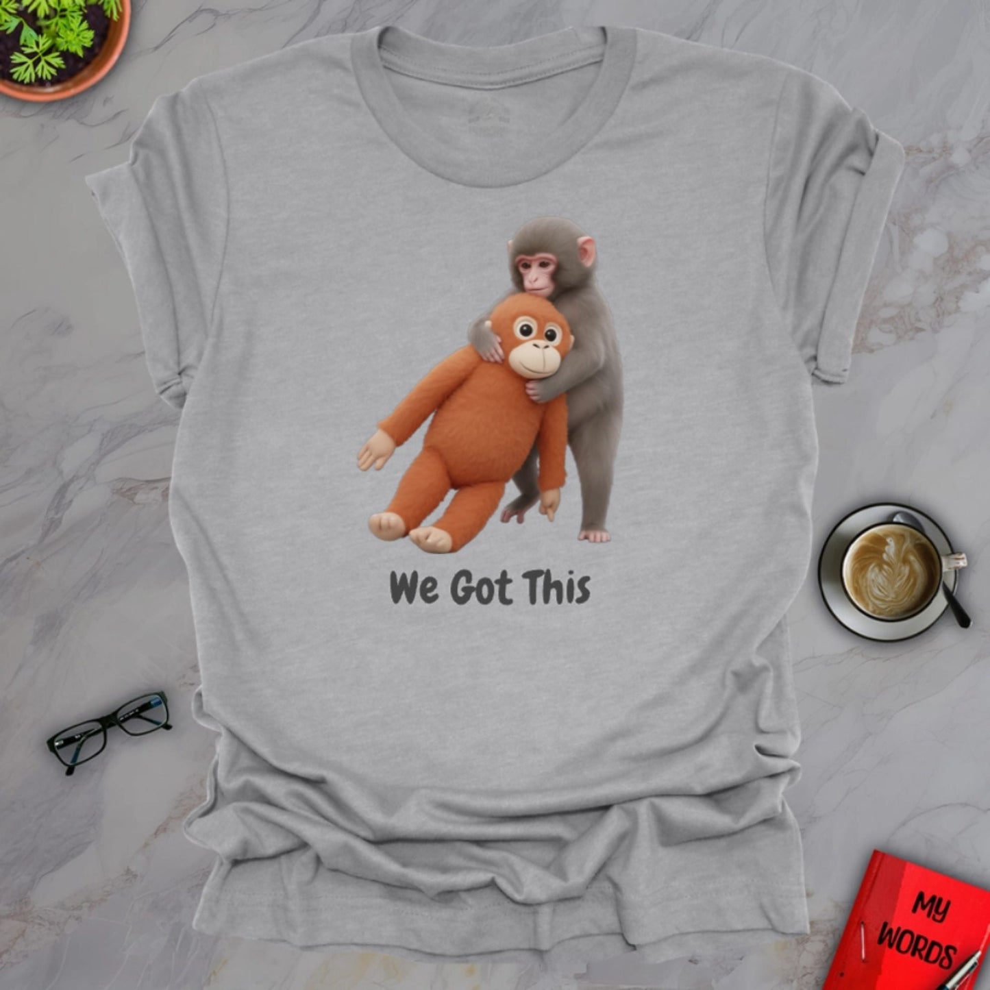 Personalized Graphics Punch Monkey Premium T-Shirt Athletic Heather / S