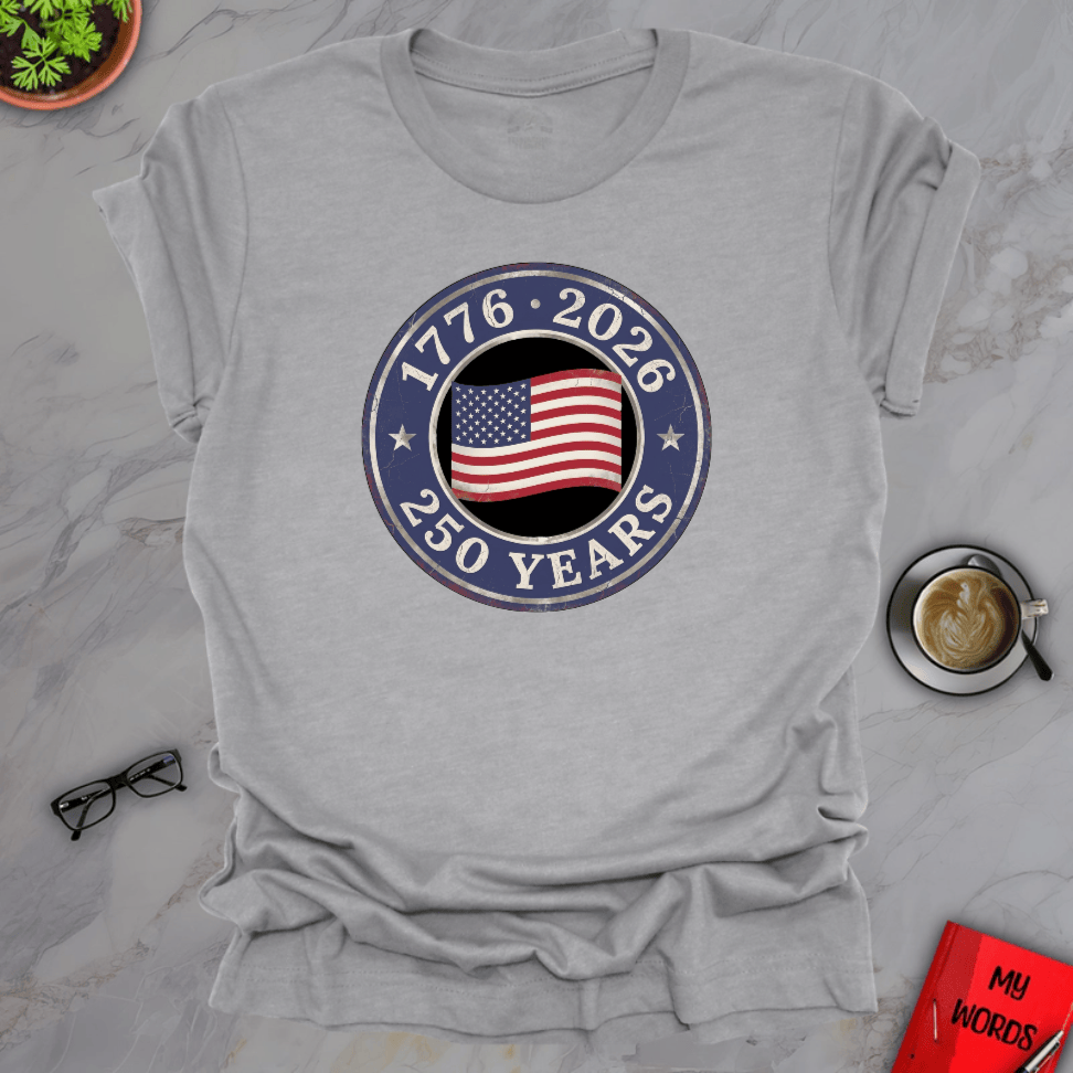 Personalized Graphics USA 250th Celebration Premium T-Shirt Athletic Heather / S