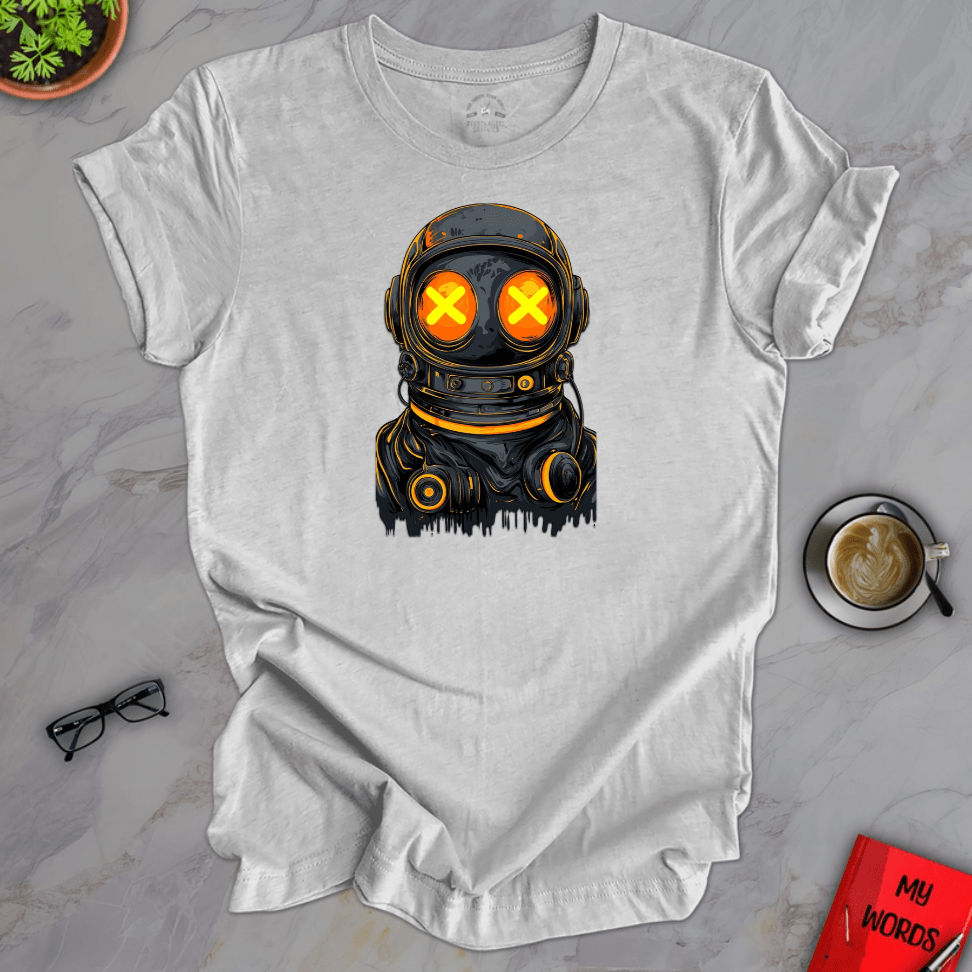 Personalized Graphics Dark Astronaut Premium T-Shirt Athletic Heather / XS