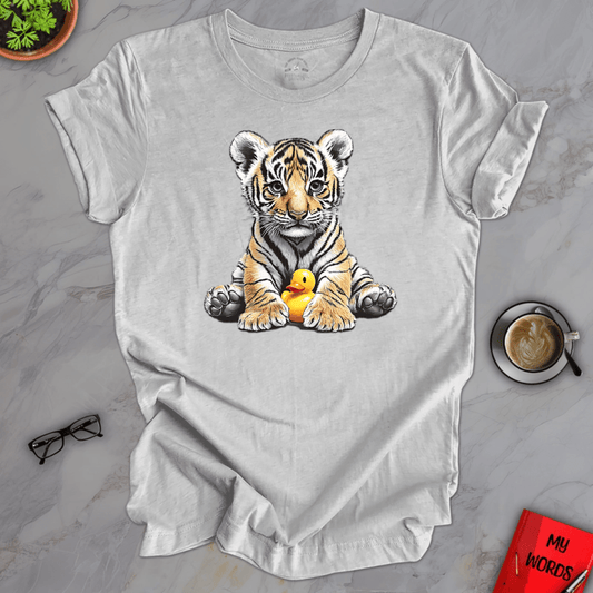 Personalized Graphics Tiger Rubber Ducky Premium T-Shirt Athletic Heather / XS