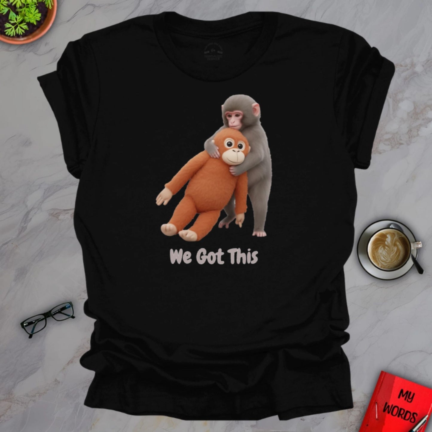 Personalized Graphics Punch Monkey Premium T-Shirt Black / S
