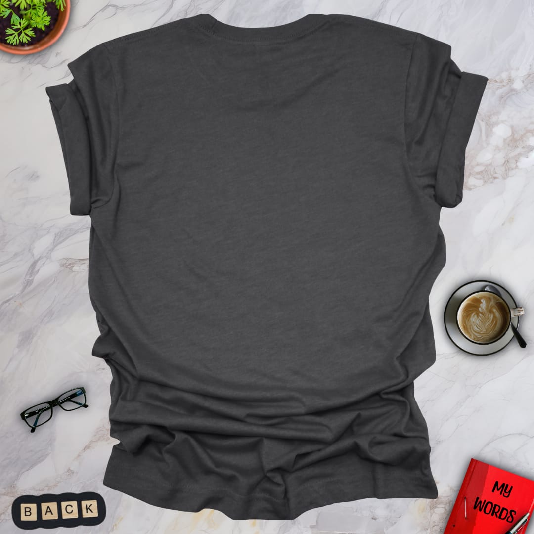 Personalized Graphics Custom Premium T-Shirt (Back) Dark Grey Heather / S