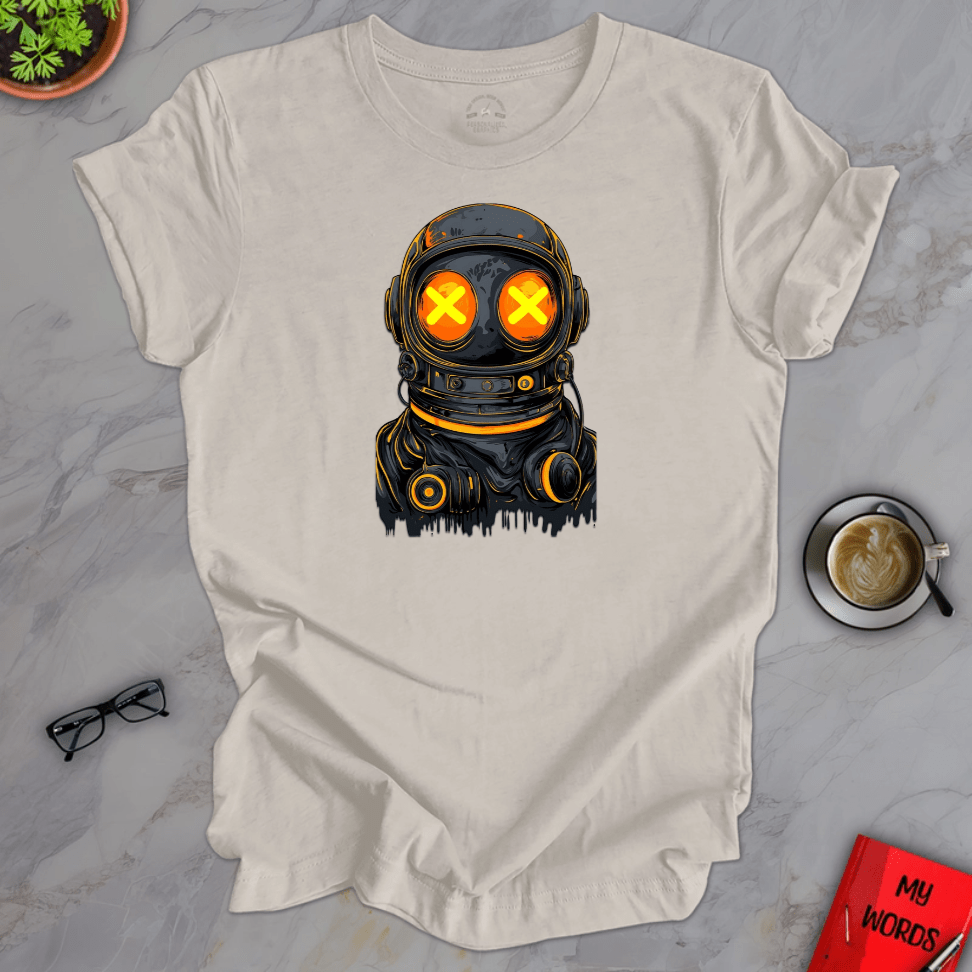 Personalized Graphics Dark Astronaut Premium T-Shirt Heather Dust / XS