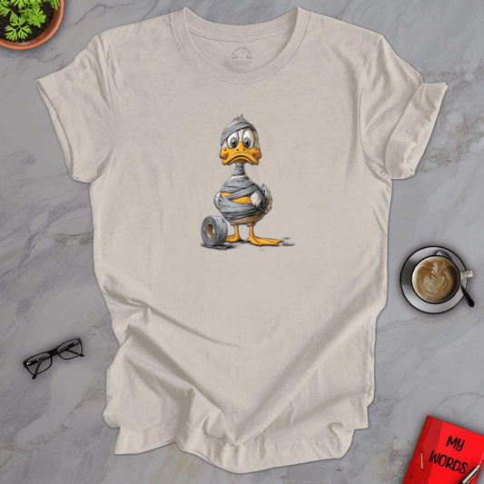 Personalized Graphics Duck in Duct Tape Premium T-Shirt Heather Dust / XS