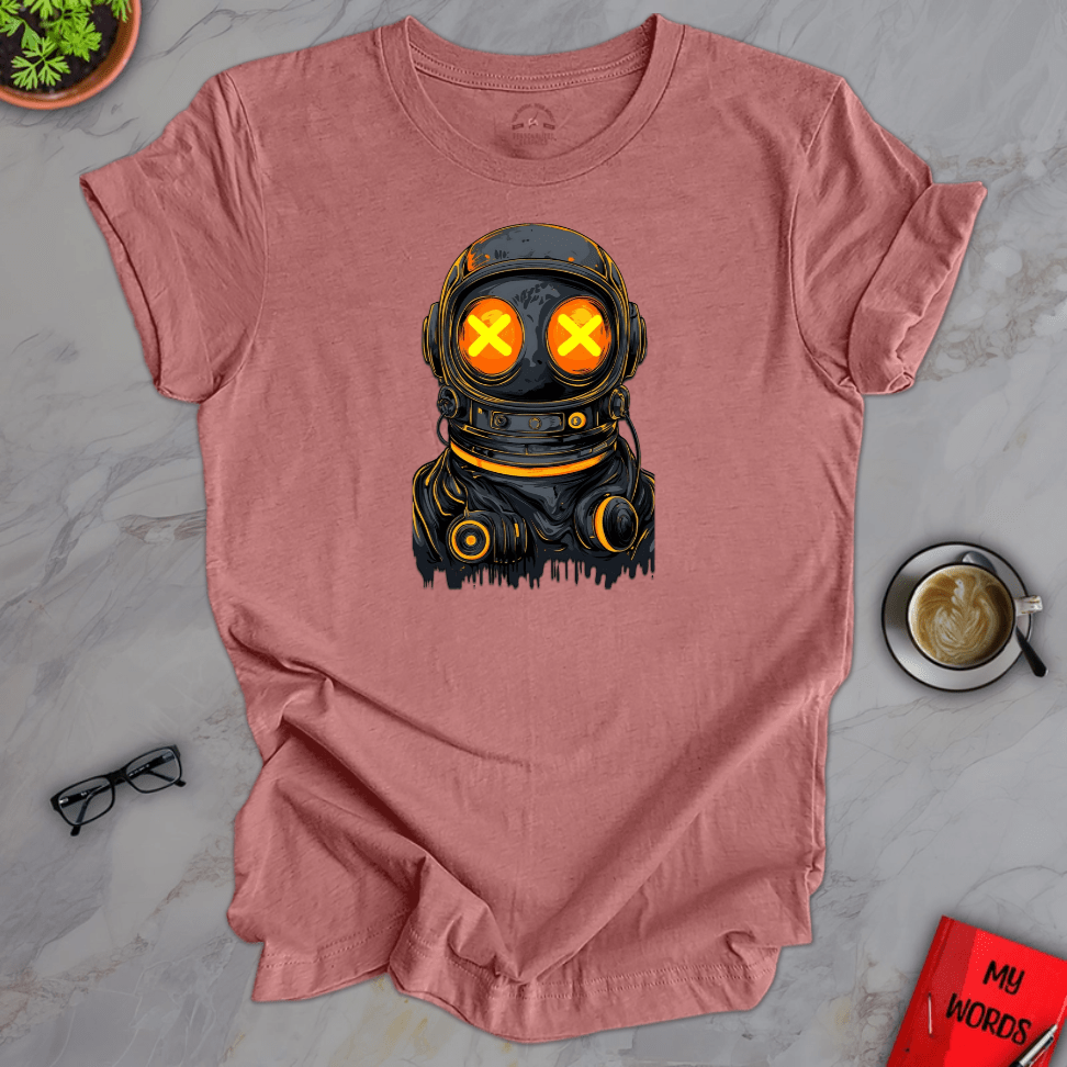 Personalized Graphics Dark Astronaut Premium T-Shirt Heather Mauve / XS