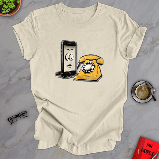 Personalized Graphics Phone Generations Premium T-Shirt Heather Prism Natural / XS