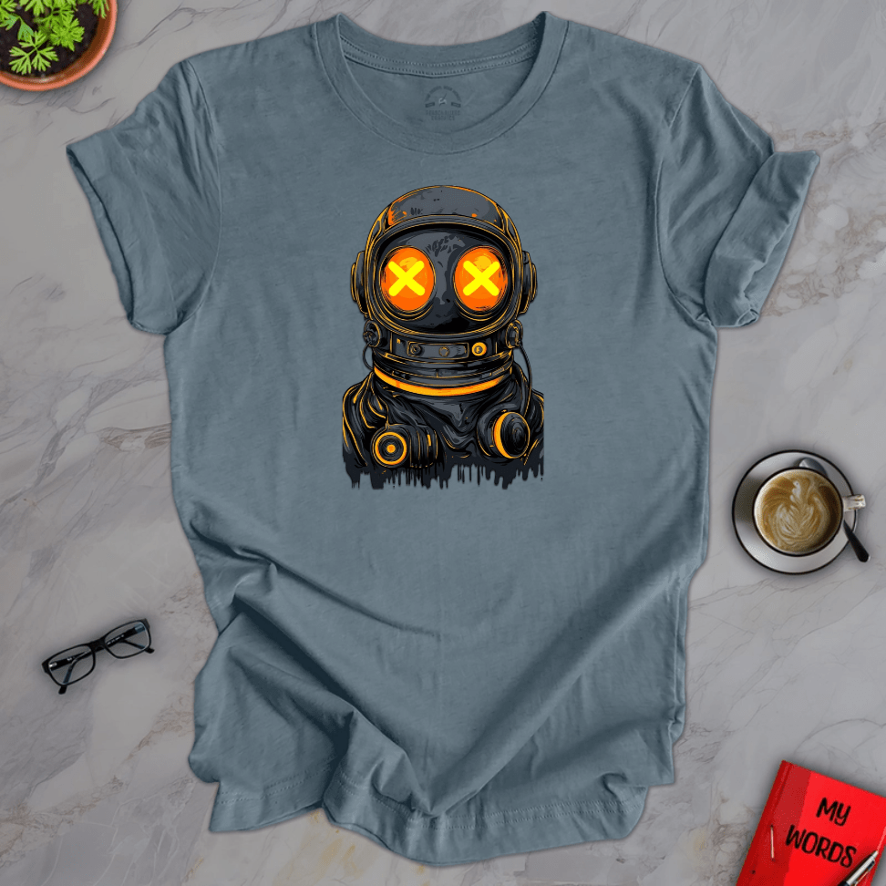 Personalized Graphics Dark Astronaut Premium T-Shirt Heather Slate / XS