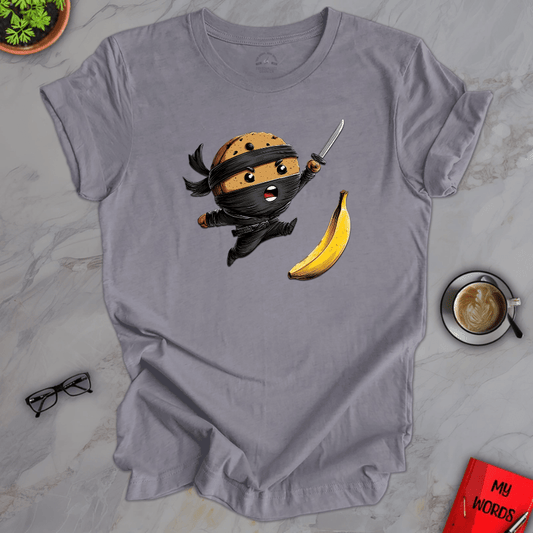 Personalized Graphics Ninja Cookie Premium T-Shirt Heather Storm / XS