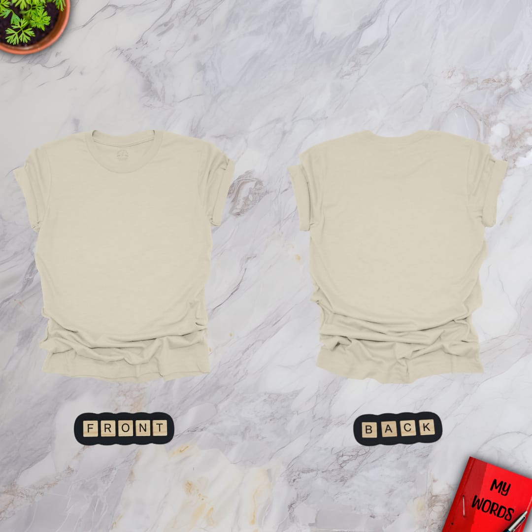 Personalized Graphics Custom Premium T-Shirt (Front & Back) Natural / S