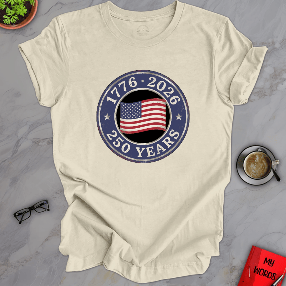 Personalized Graphics USA 250th Celebration Premium T-Shirt Natural / S