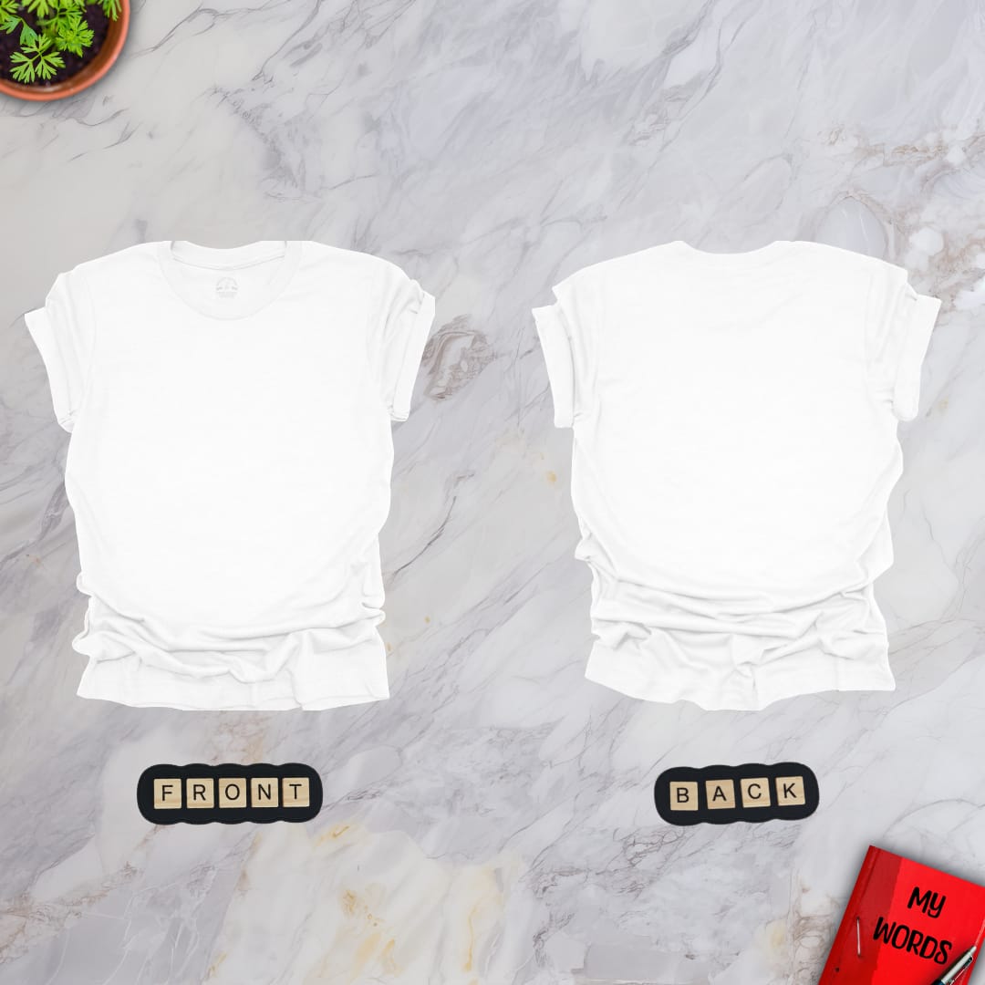 Personalized Graphics Custom Premium T-Shirt (Front & Back) White / S