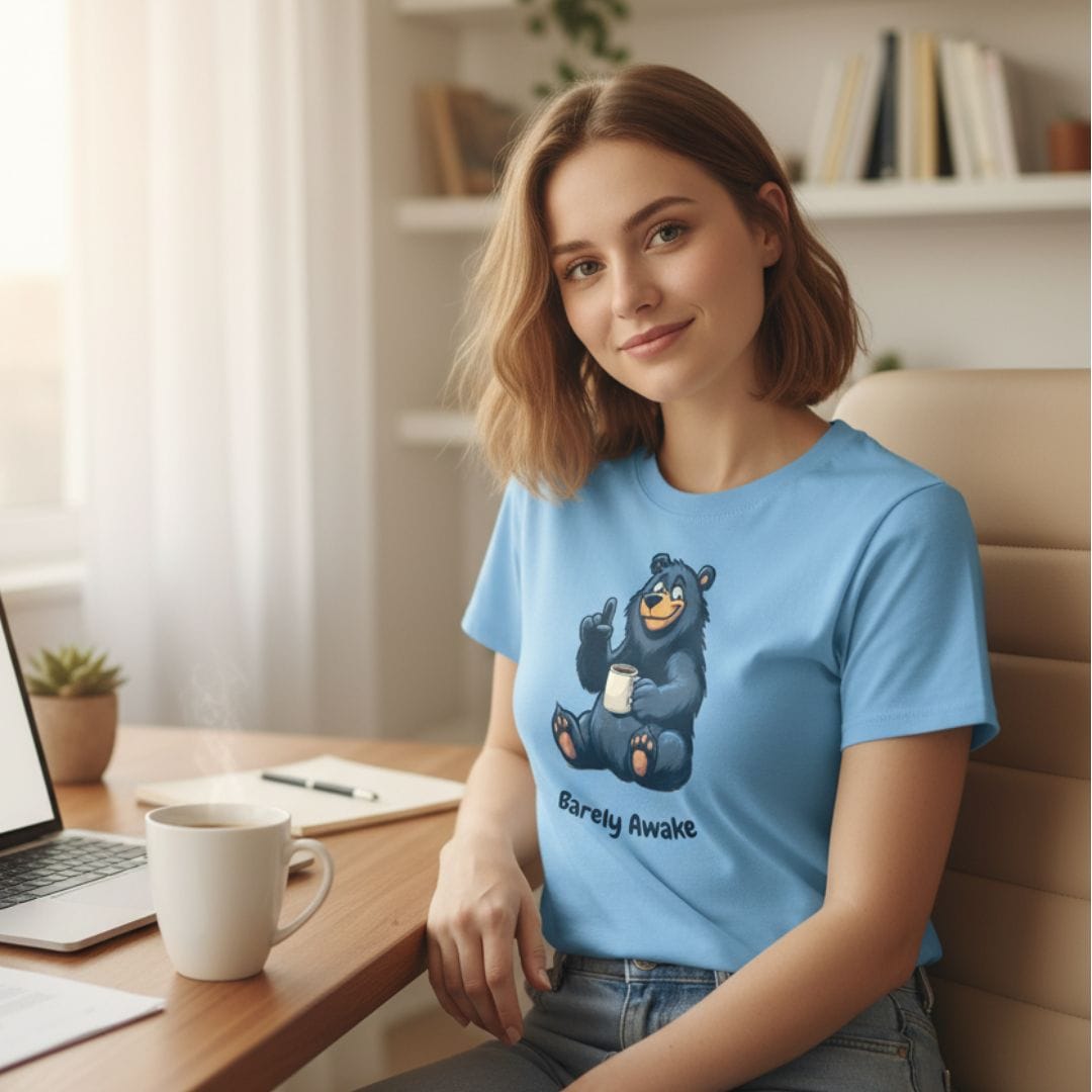 Personalized Graphics Coffee Bear T-Shirt