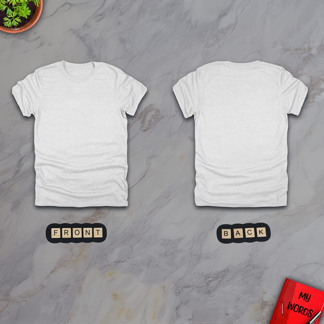 Personalized Graphics Custom T-Shirt 5000 (Front and Back) Ash / S