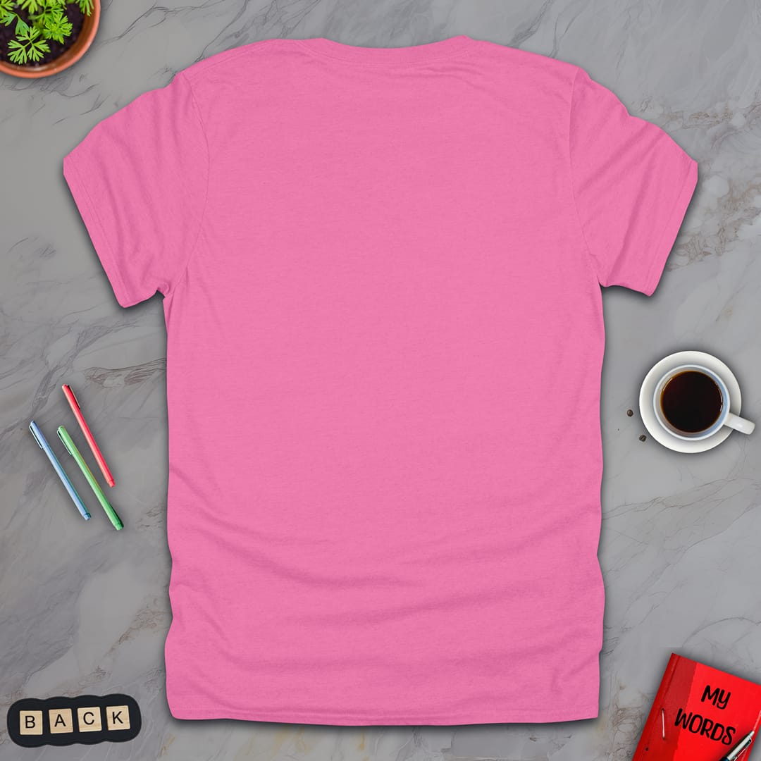 Personalized Graphics Custom T-Shirt 5000 Back Azalea / S