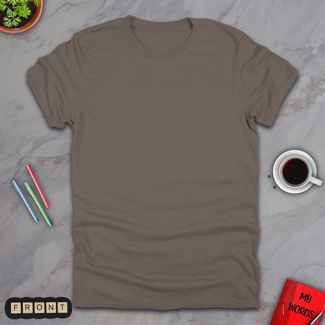 Personalized Graphics Custom T-Shirt 5000 Brown Savana / S