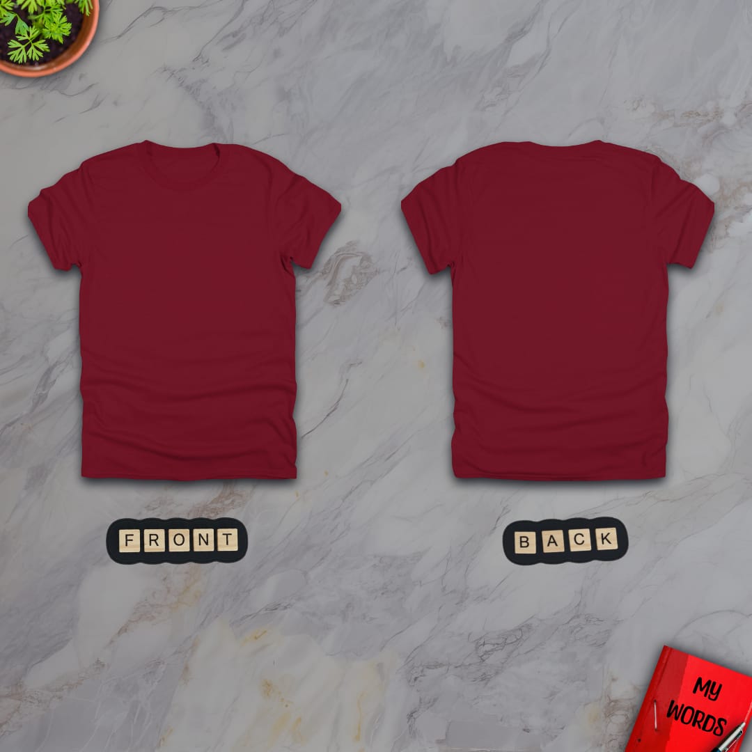 Personalized Graphics Custom T-Shirt 5000 (Front and Back) Cardinal / S